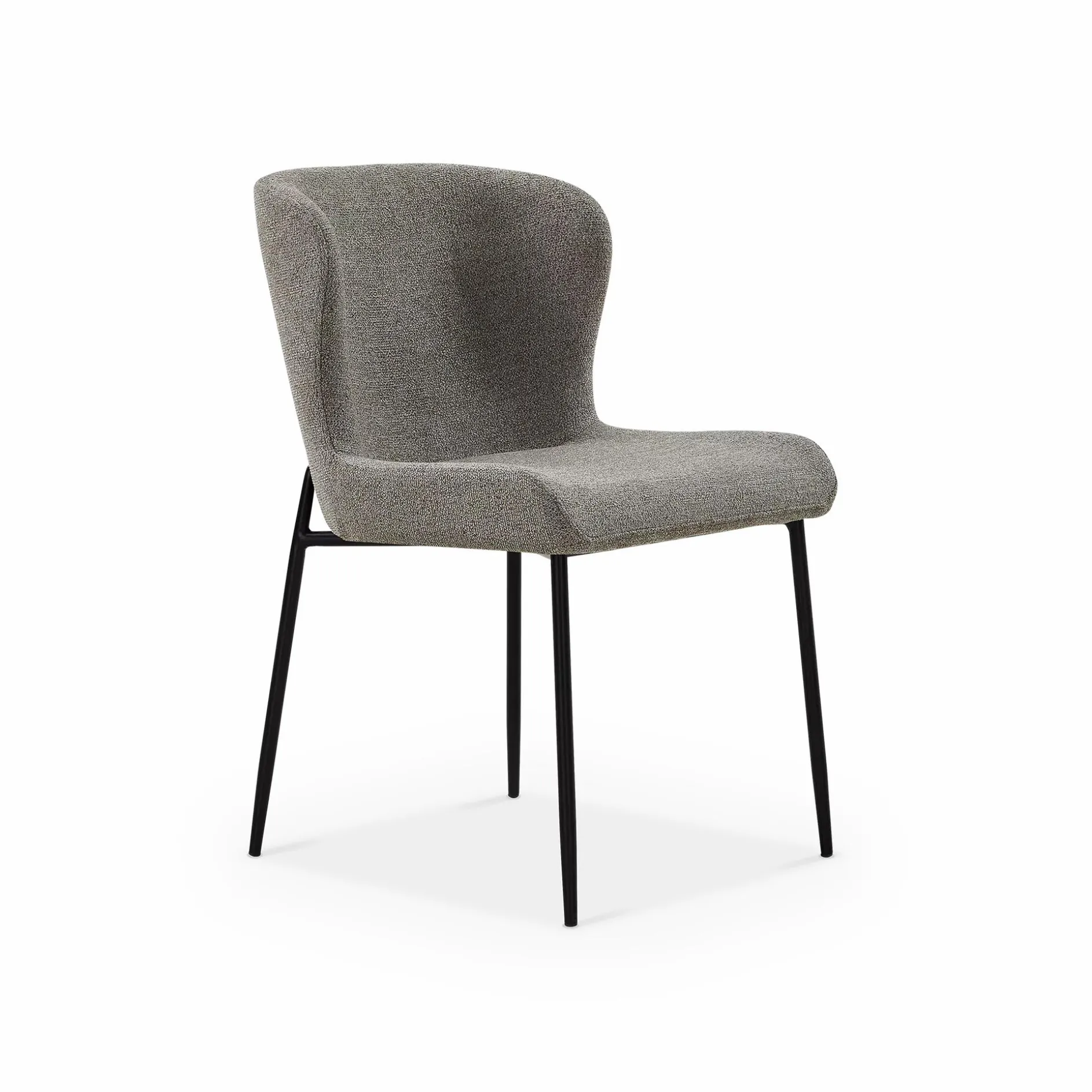 Glam - Bouclé Fabric Dining Chair