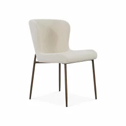 Glam - Bouclé Fabric Dining Chair