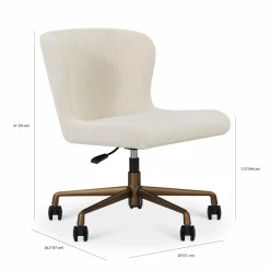 Glam - Bouclé Fabric Office Chair