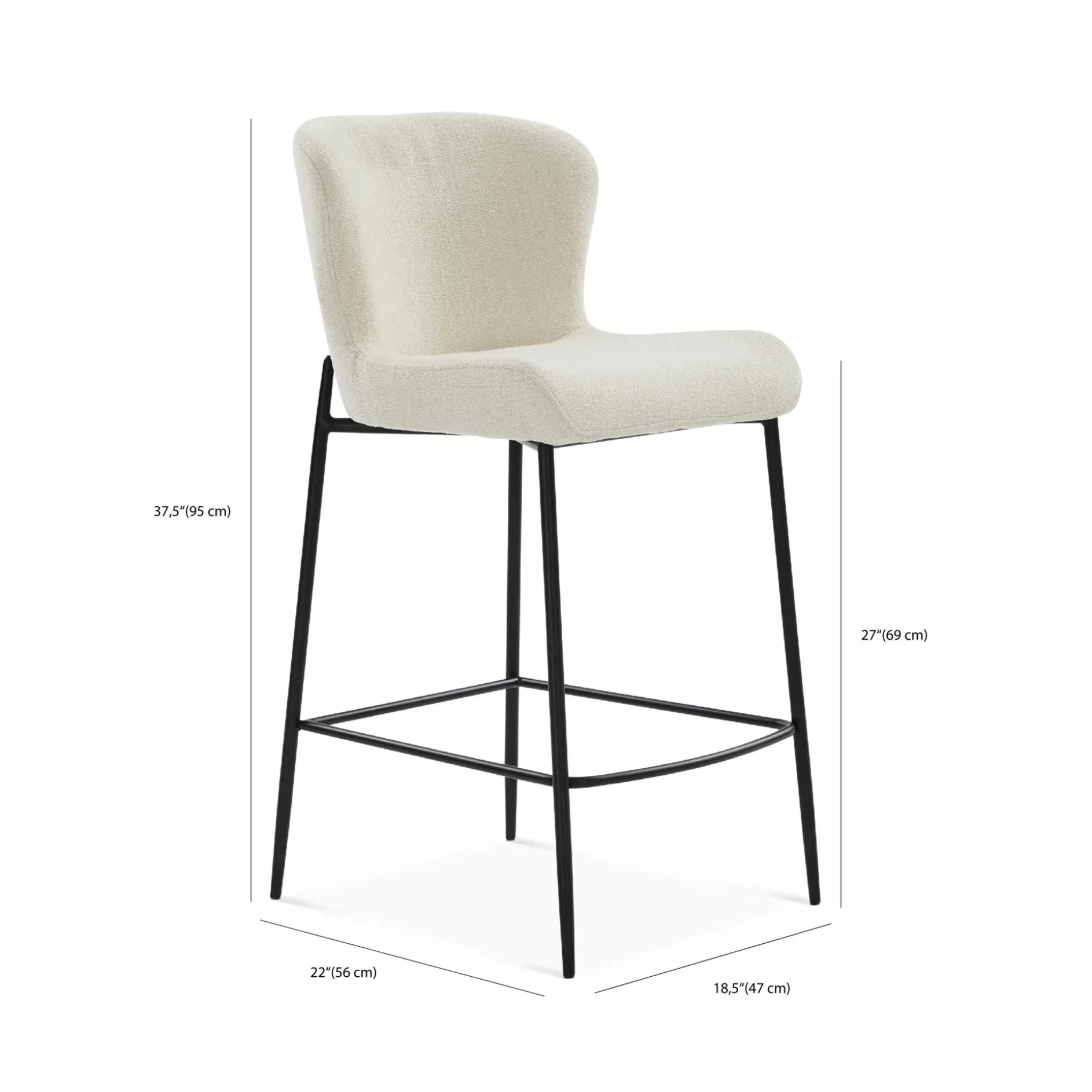 Glam - Counter Stool
