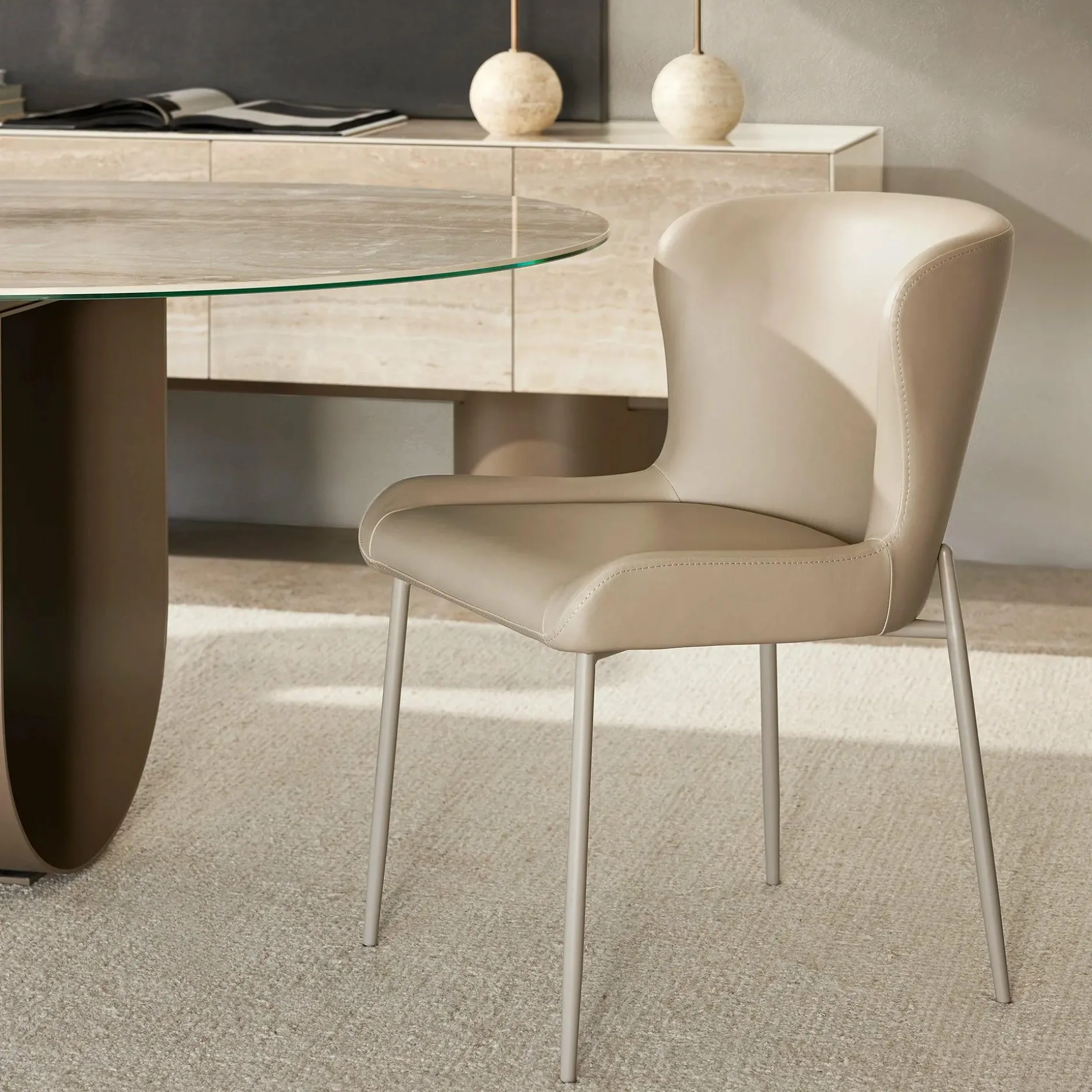 Glam - Faux Leather Dining Chair