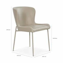 Glam - Faux Leather Dining Chair
