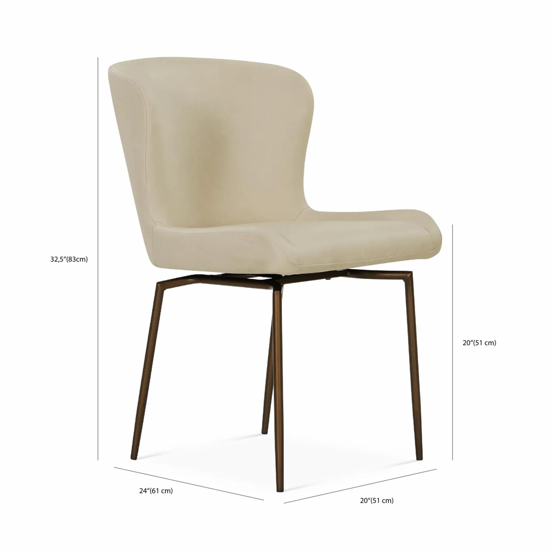 Glam - Swivel Dining Chair