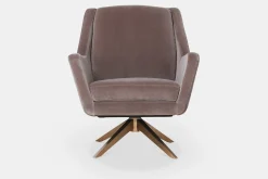Greta - Swivel Armchair with Pyramidal Base