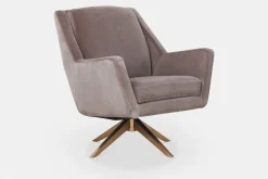 Greta - Swivel Armchair with Pyramidal Base