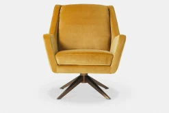 Greta - Swivel Armchair with Pyramidal Base