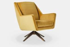 Greta - Swivel Armchair with Pyramidal Base