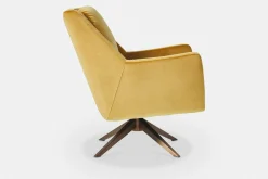 Greta - Swivel Armchair with Pyramidal Base