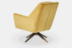 Greta - Swivel Armchair with Pyramidal Base