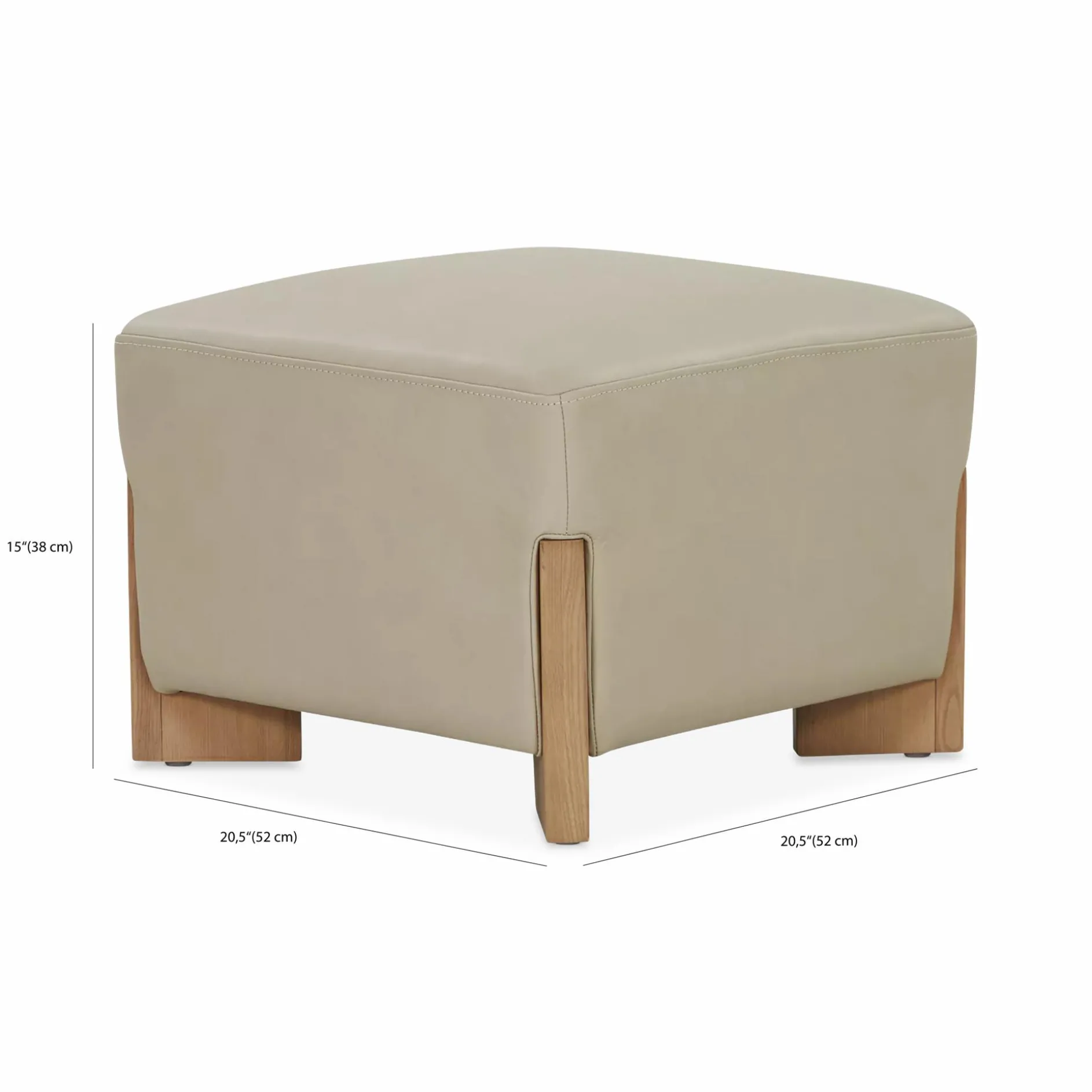 Helga - Leather Ottoman