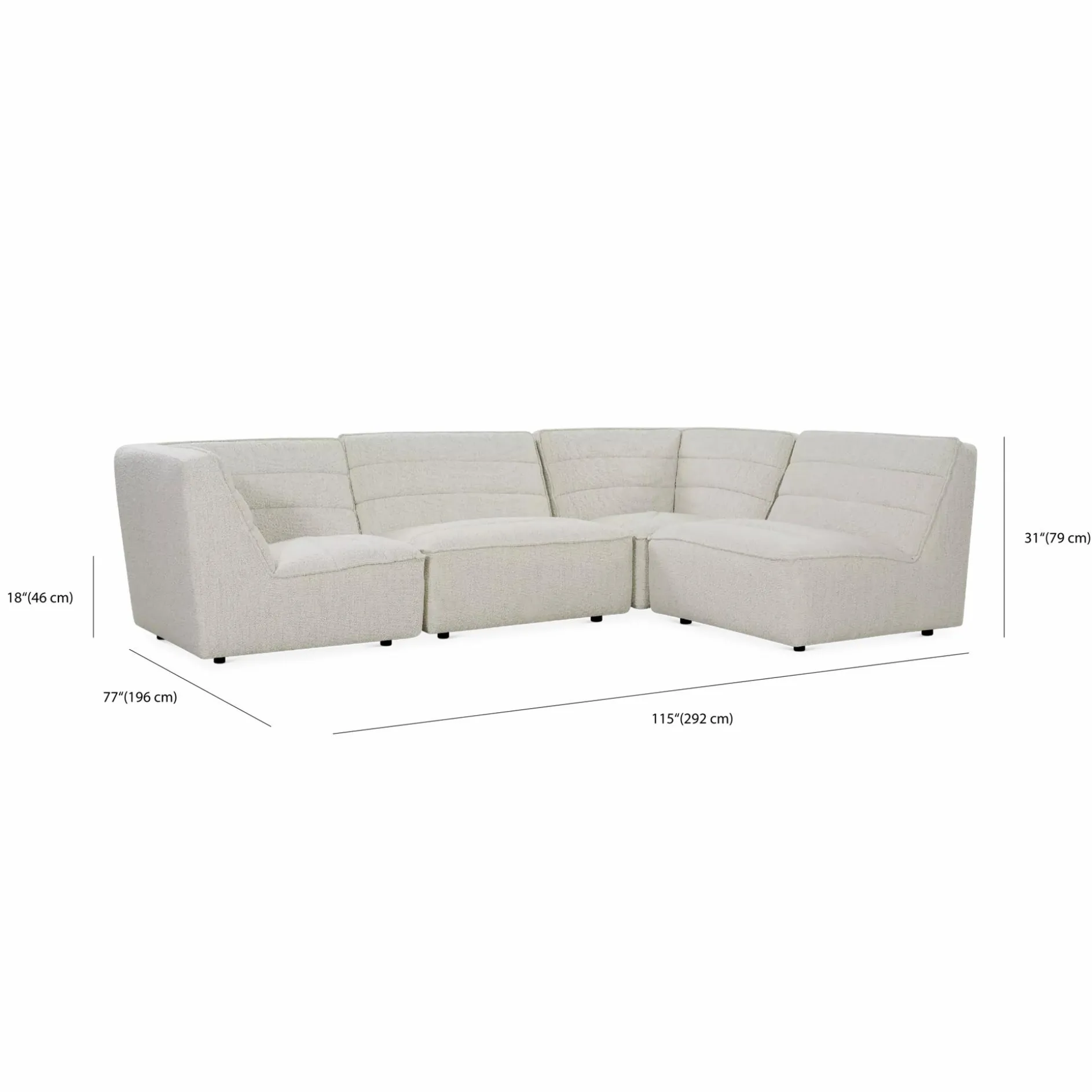 Hetchi - Fabric-Upholstered Modular Sofa