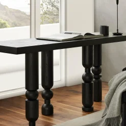 Hokina - Black Stained Oak Console Table