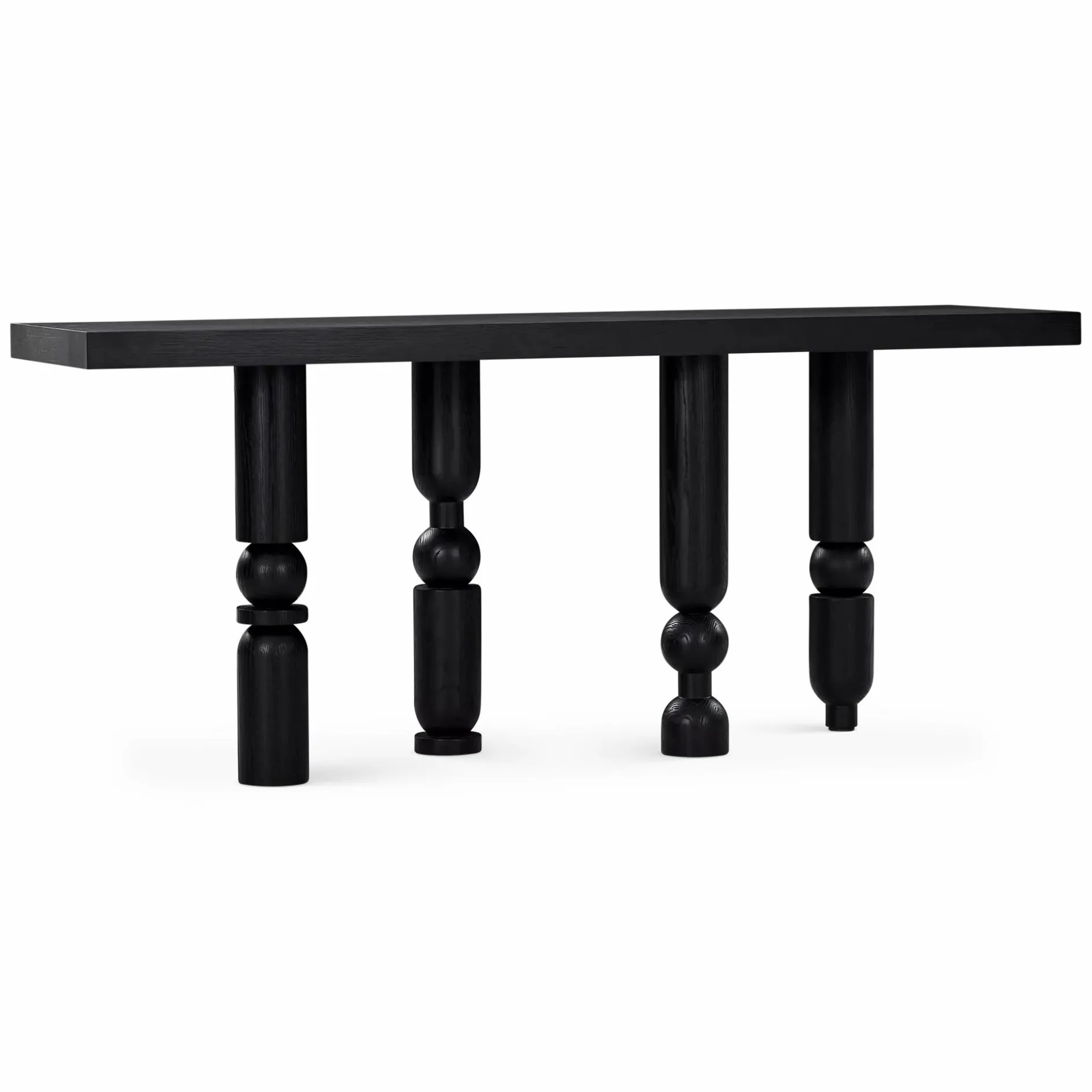Hokina - Black Stained Oak Console Table