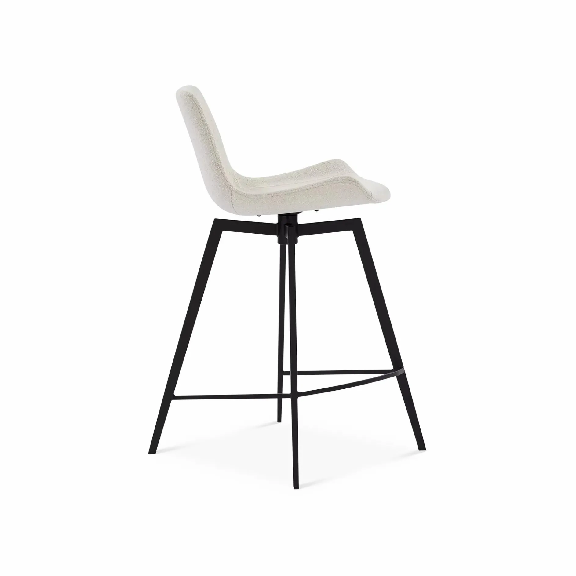 Hype - Swivel Counter Stool in Bouclé