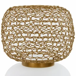 Jali - Table Lamp with Brass Mesh by Ligne Roset