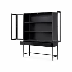 Jimi - Black Metal Cabinet by Four Hands