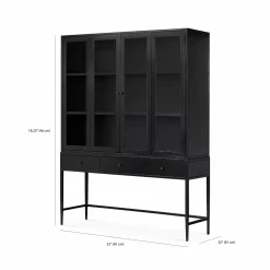 Jimi - Black Metal Cabinet by Four Hands