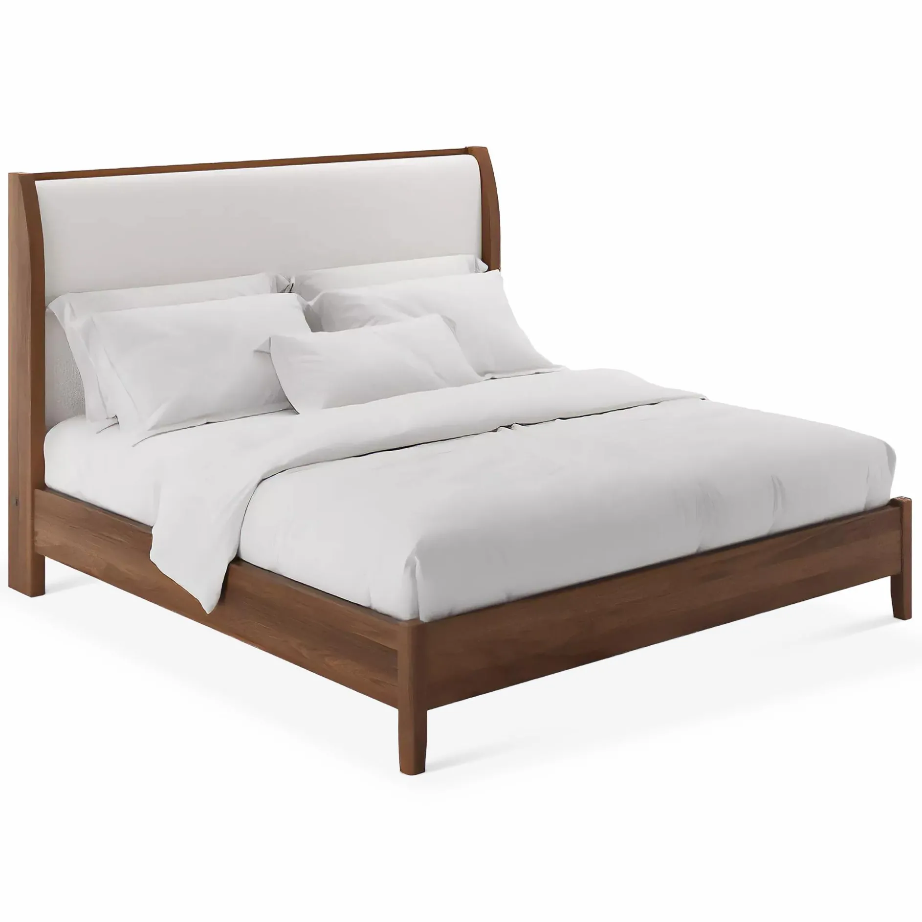 Julia - Smoked Walnut Bed by Mobican