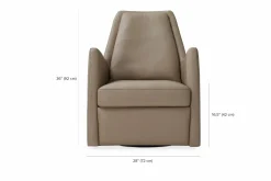 Kate - Leather Armchair by Gamma