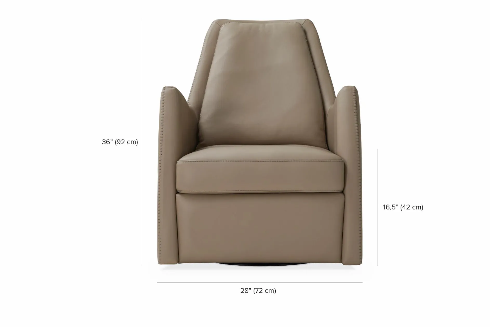 Kate - Leather Armchair by Gamma