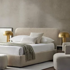 Kuzco - Fabric-Upholstered Bed
