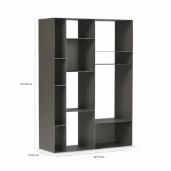 Latitude - Embossed Steel Shelving Unit by Cattelan Italia