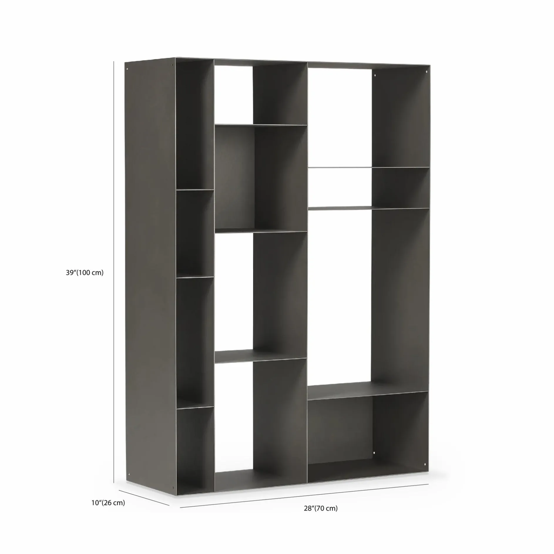 Latitude - Embossed Steel Shelving Unit by Cattelan Italia