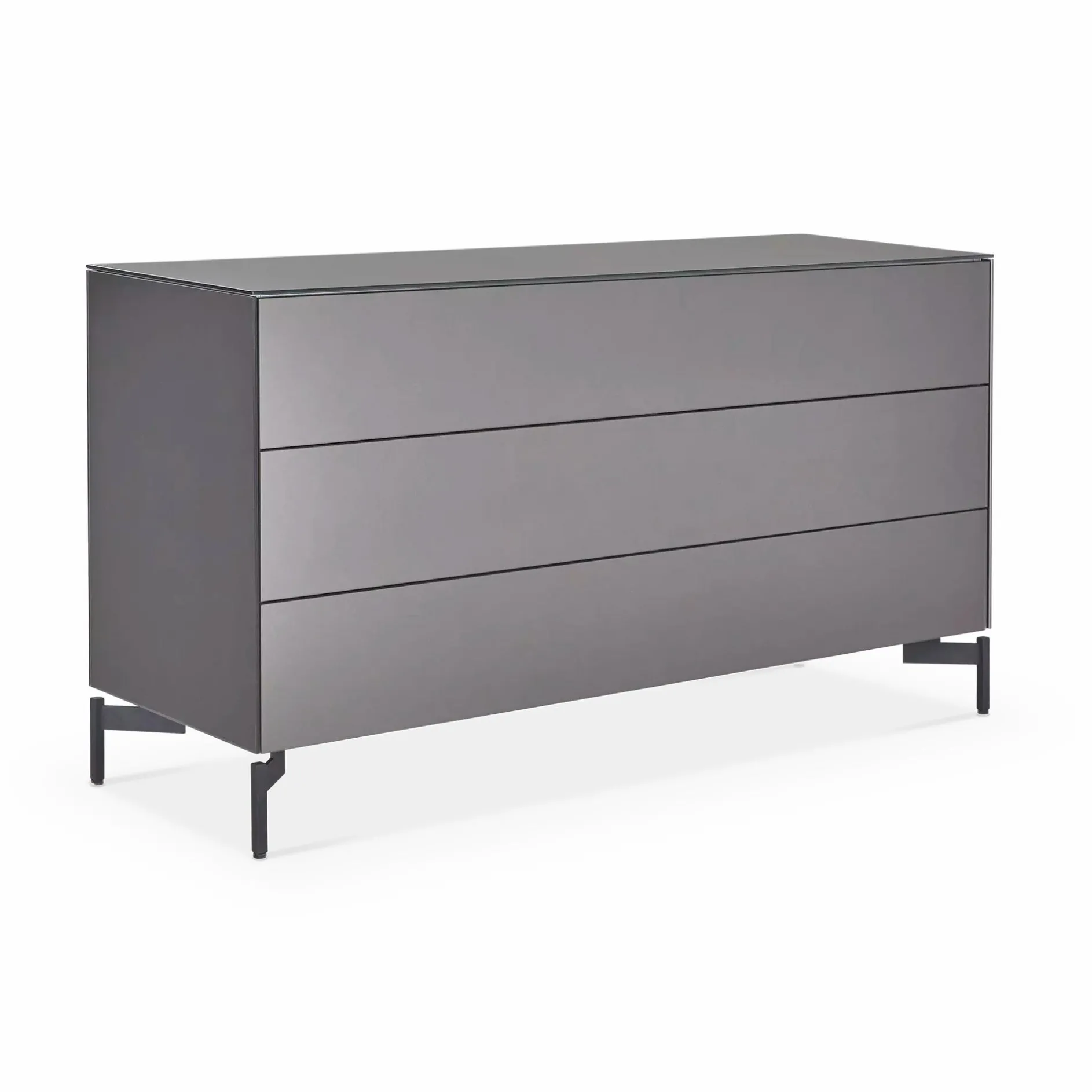 Laura - Frosted Glass 3-Drawer Dresser