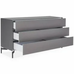 Laura - Frosted Glass 3-Drawer Dresser