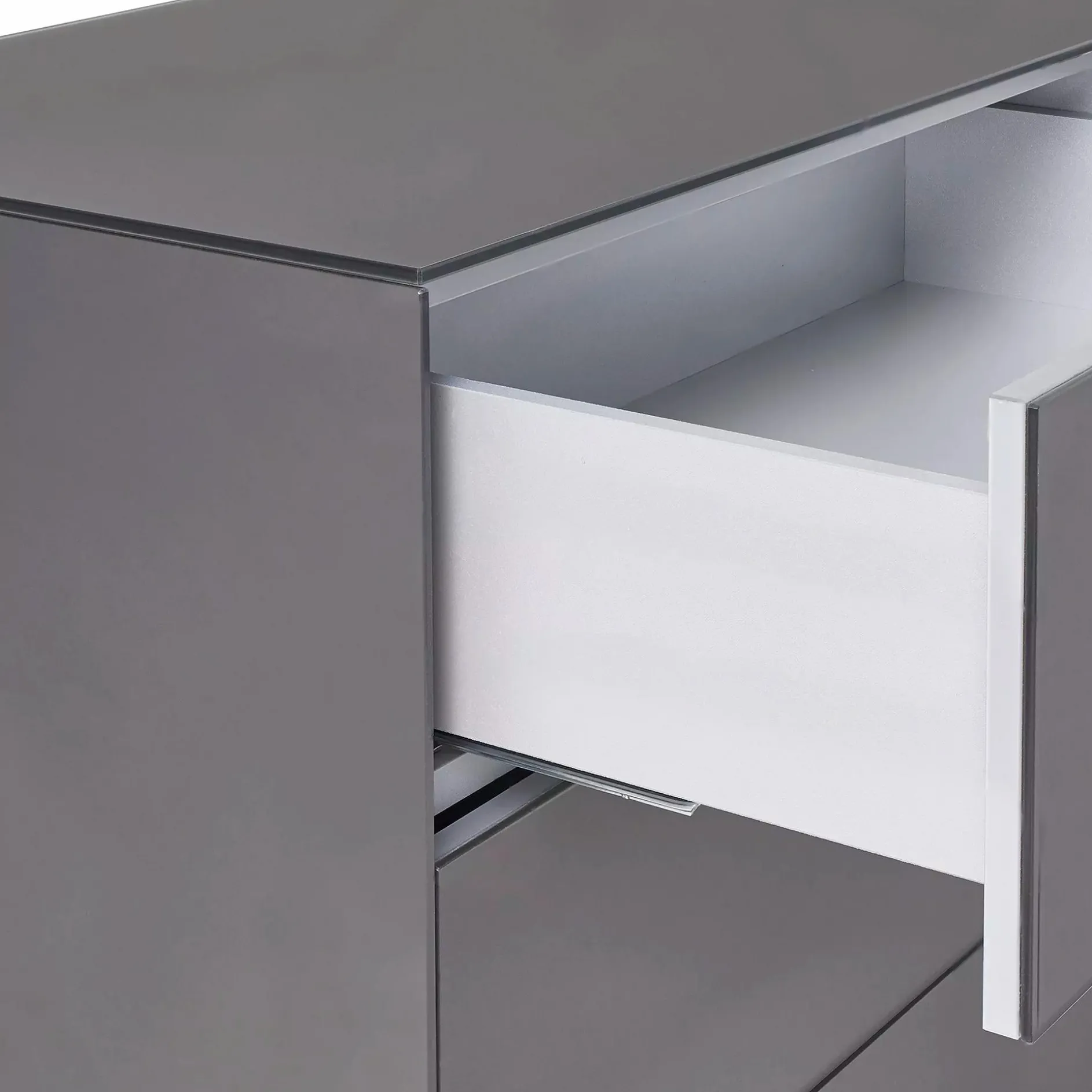 Laura - Frosted Glass 3-Drawer Dresser