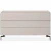 Laura - Frosted Glass 3-Drawer Dresser