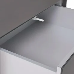 Laura - Frosted Glass Nightstand