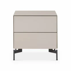 Laura - Frosted Glass Nightstand