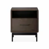 Linq - Walnut Wood Nightstand by BDI