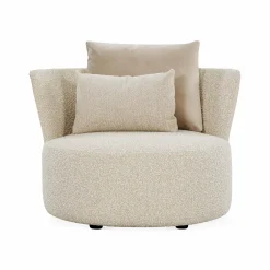 Love - Large Leather and Fabric Armchair