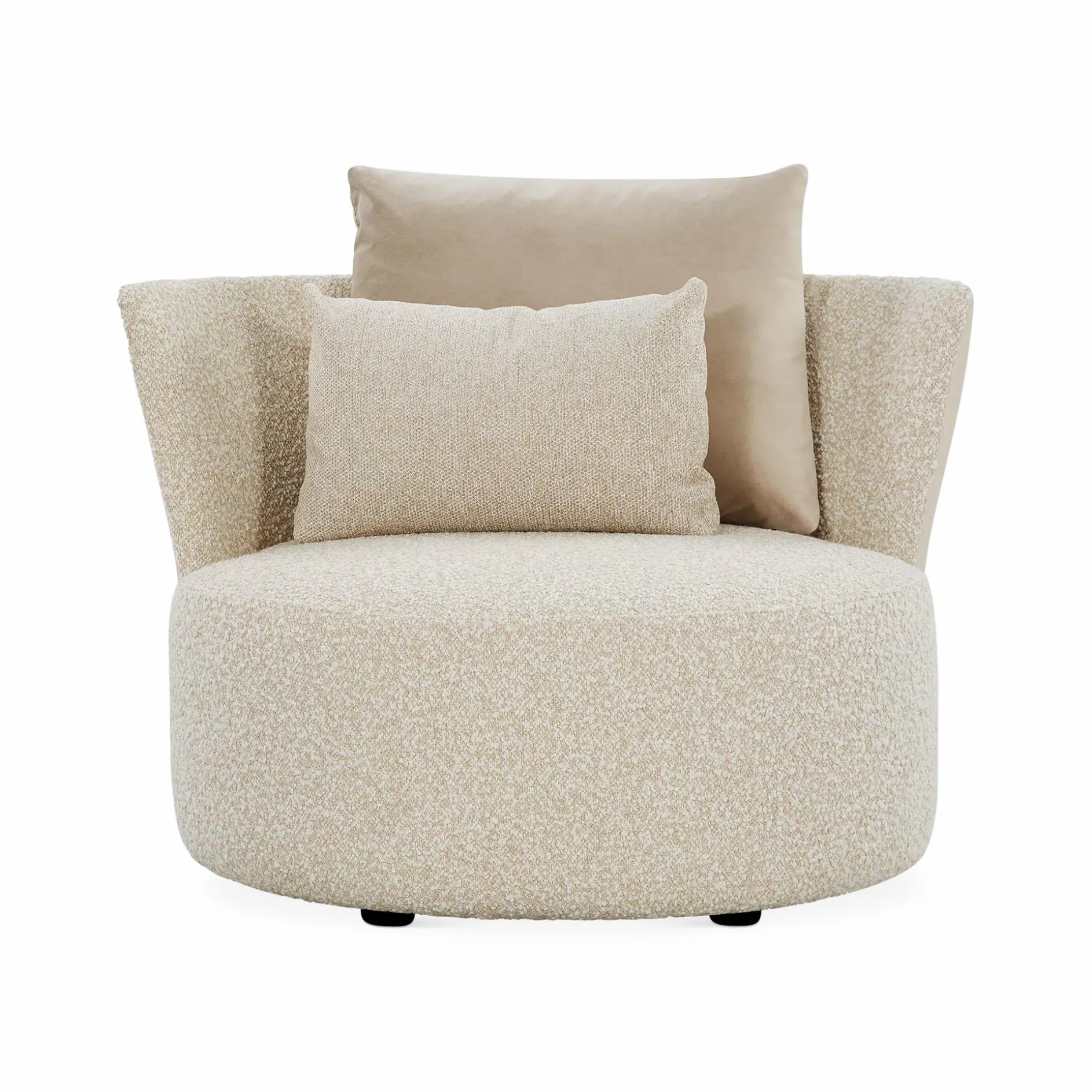 Love - Large Leather and Fabric Armchair