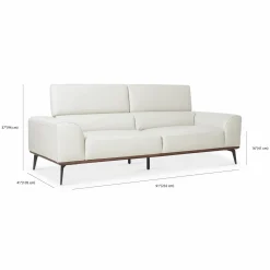 Lublin - 3-Seater Leather Sofa