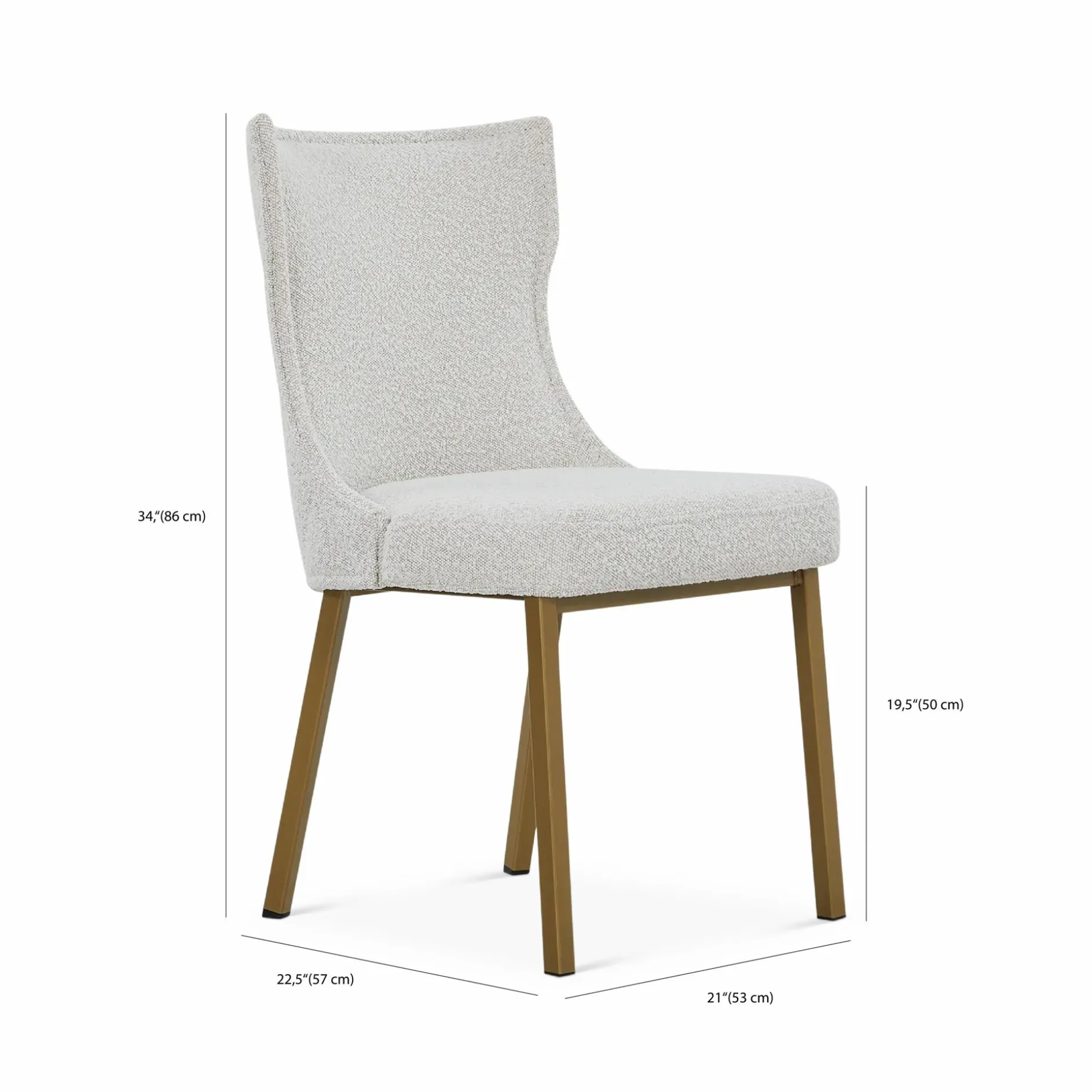 Luna - Quilted Back Dining Chair by Trica