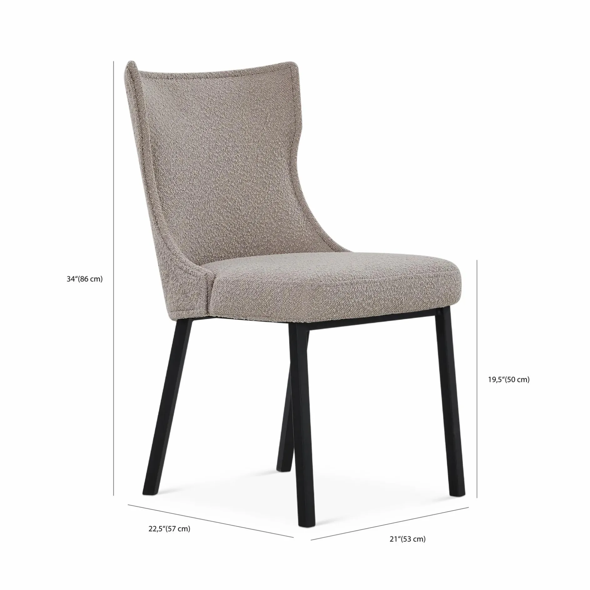 Luna - Quilted Back Dining Chair by Trica