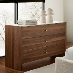 Lyvia - Walnut Wood Dresser by Mobican