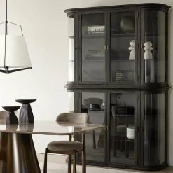 Marceline - Cabinet with Curved Glass