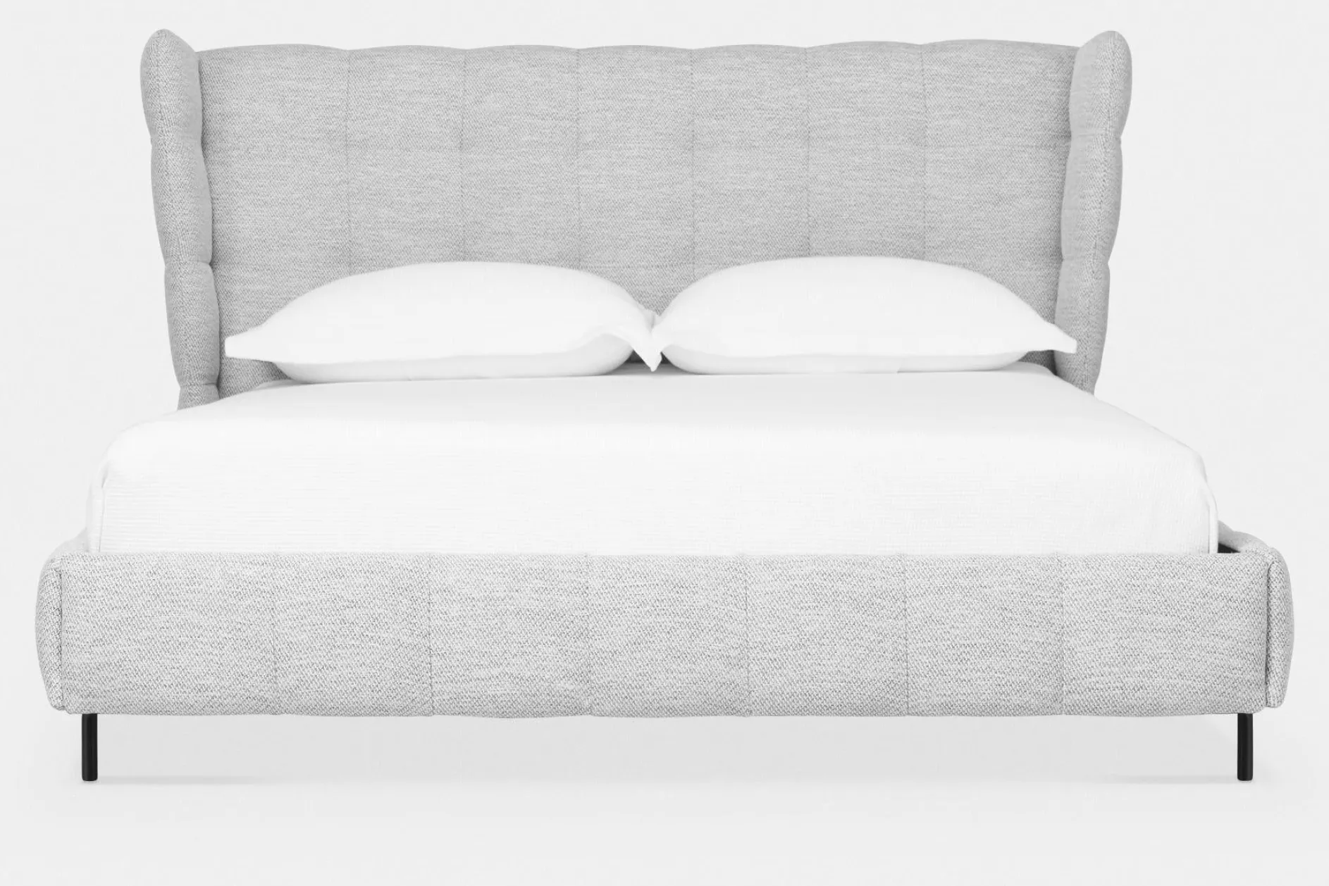 Mario - Upholstered Bed with Tufted Headboard by Furninova