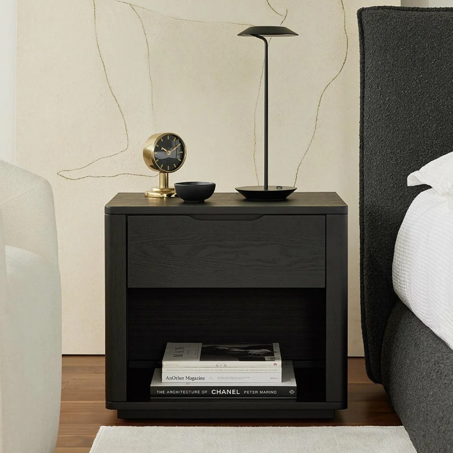 Martin - Rubberwood Nightstand