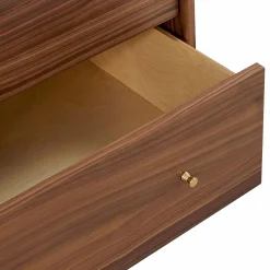 Marvin - Natural Wood Nightstand with 2 Drawers