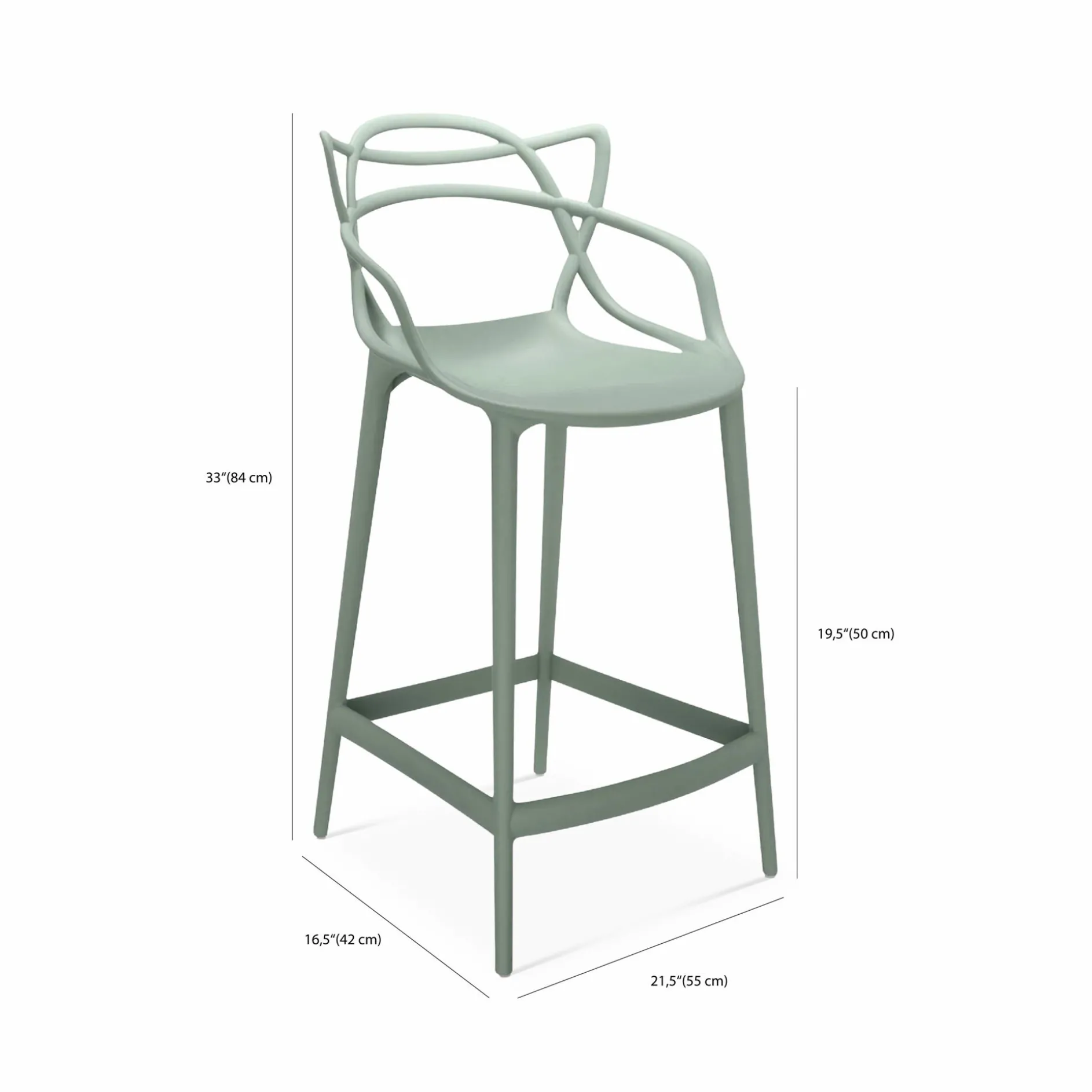 Masters - Counter Stool by Kartell