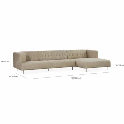 McQueen - Leather Sectional Sofa by Gamma