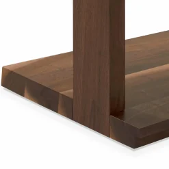 Miami - Solid Wood and Glass Leaning Shelving Unit by Verbois