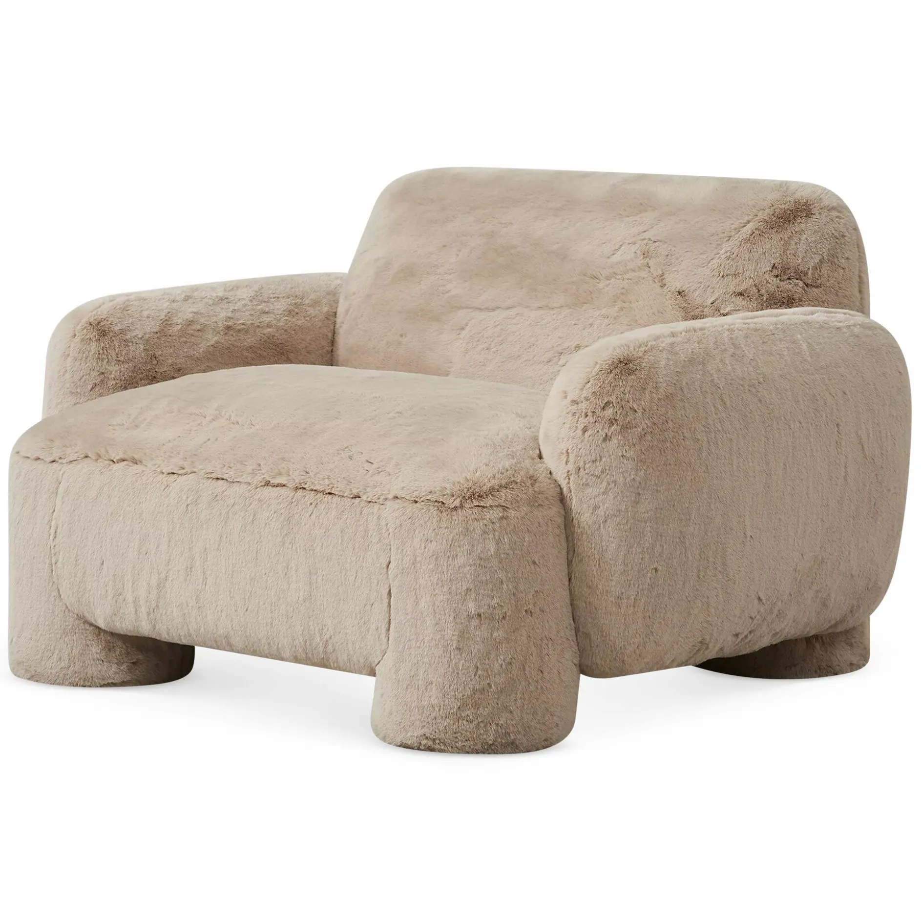 Mingh - Faux Fur Armchair by Four Hands