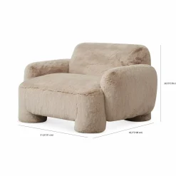 Mingh - Faux Fur Armchair by Four Hands