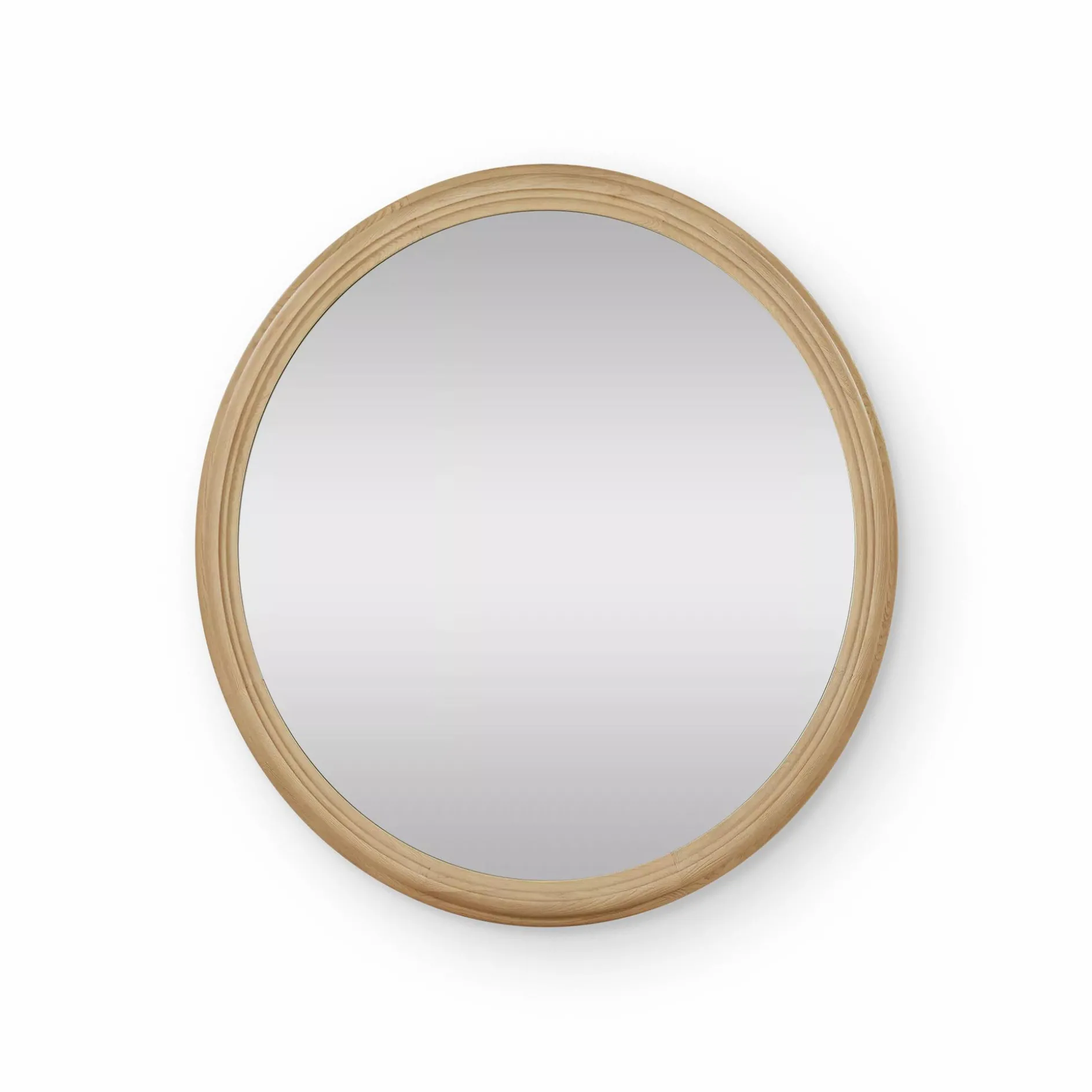 Molina - Round Mirror with Oak Frame